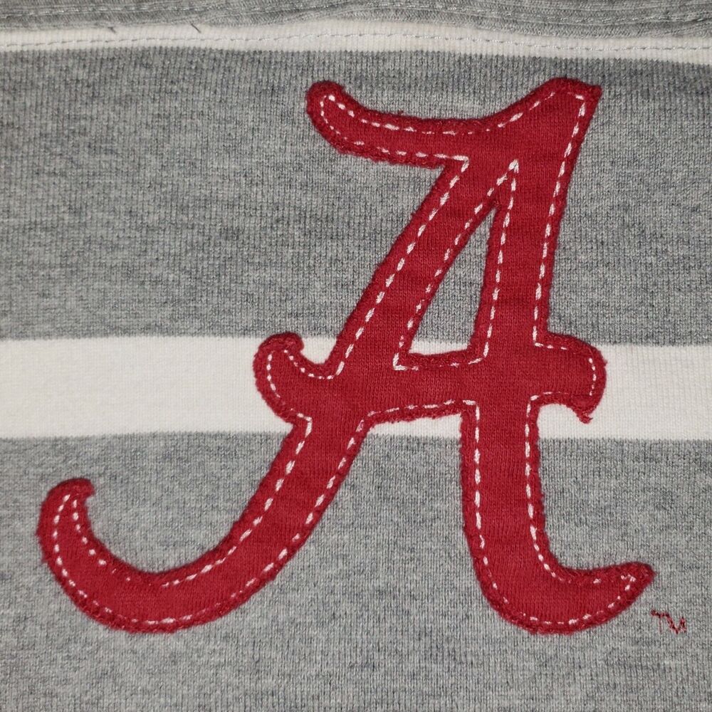 University Of Alabama Boxer And Stone Shirt Script A Long Sleeve Striped Size M